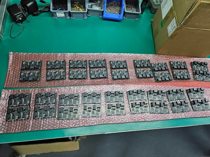 A completed JetKVM PCB after the SMT process.